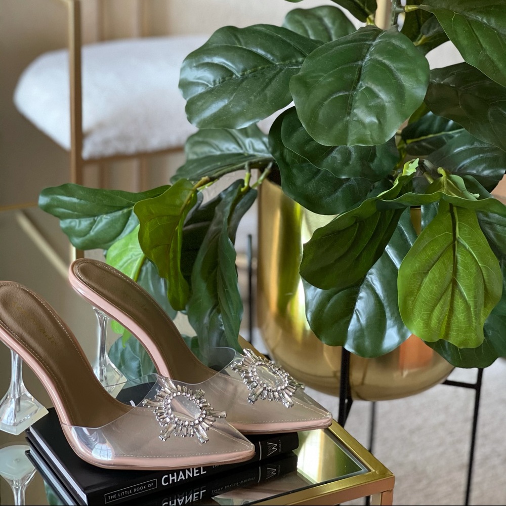 Clear Cinderella-like heel “Clearly”